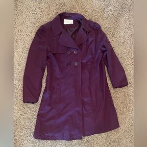 Chadwick’s of Boston Classic Lined Trenchcoat Raincoat in Purple
